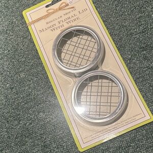 Mason Jar Floral Lids